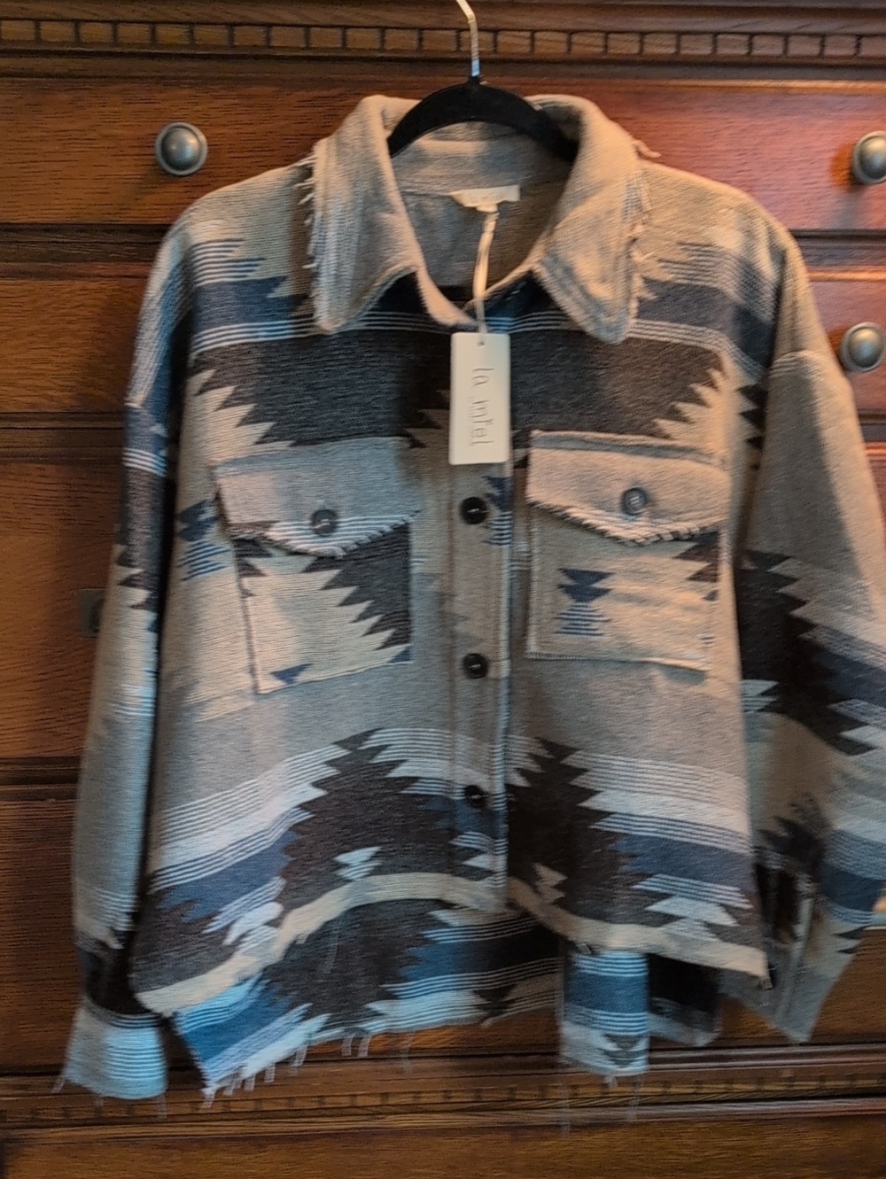 la miel AZTEC PRINT JACKET NWT SIZE Small